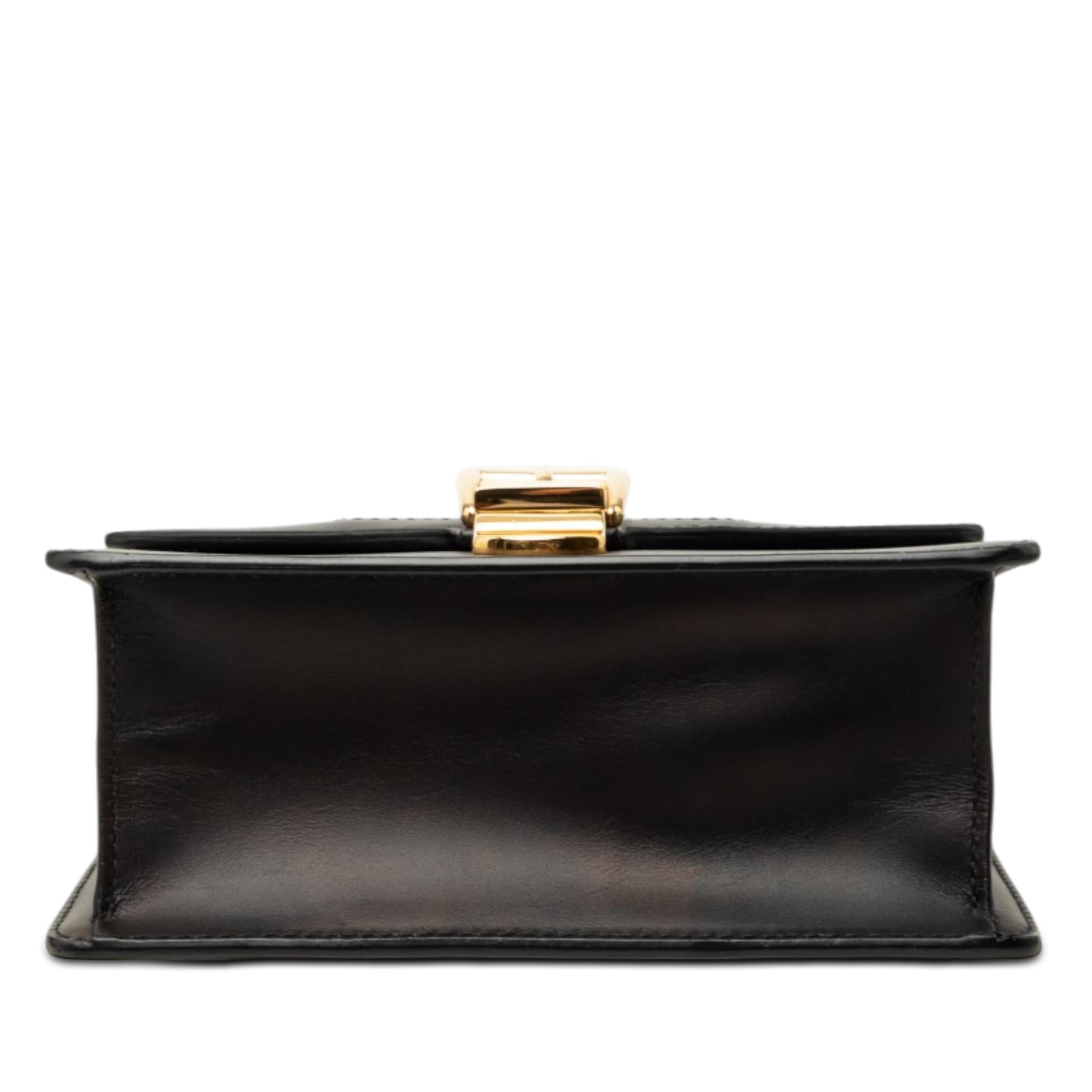 Gucci Mini Calfskin Web Sylvie Chain Satchel