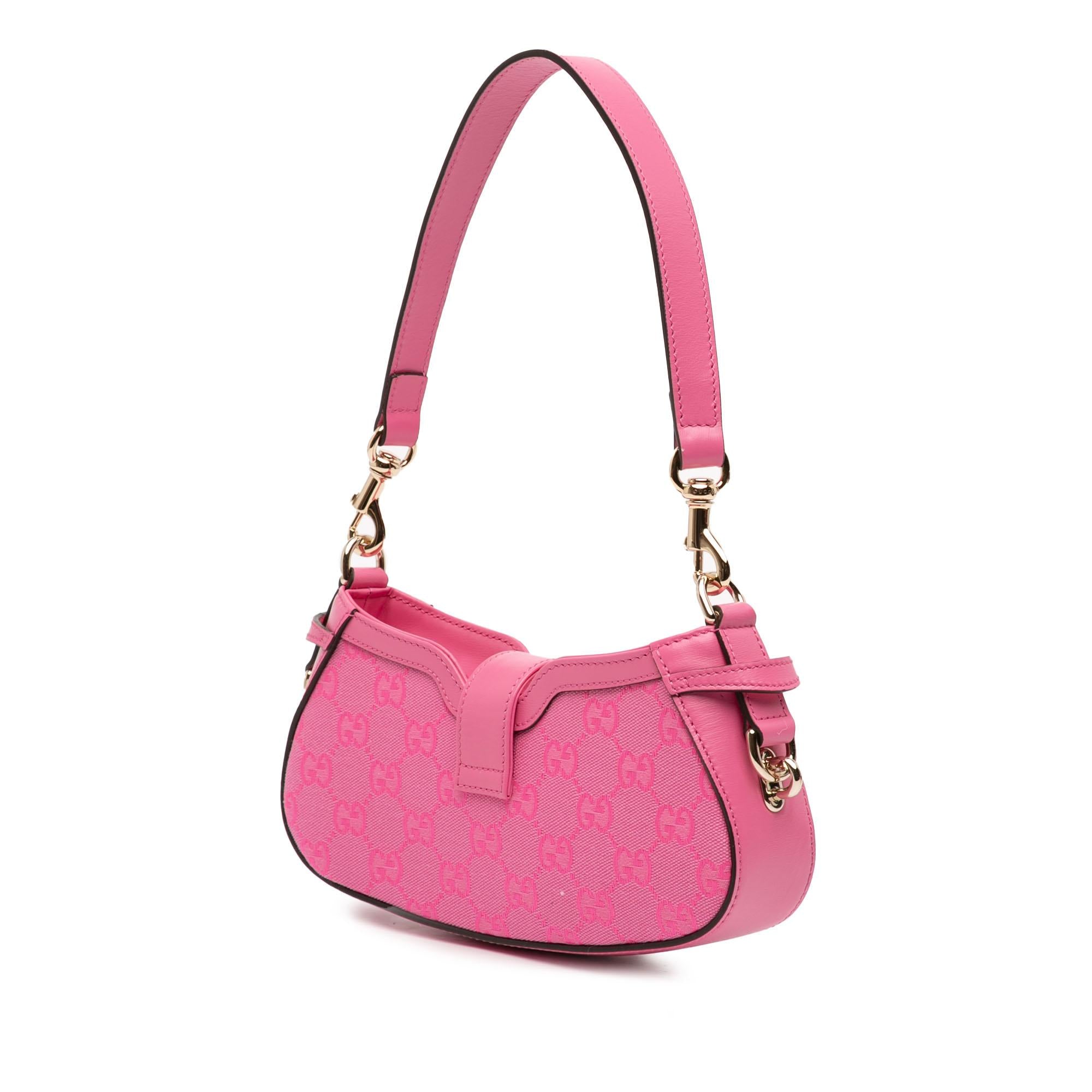 Gucci Mini GG Canvas Moon Side Shoulder Bag
