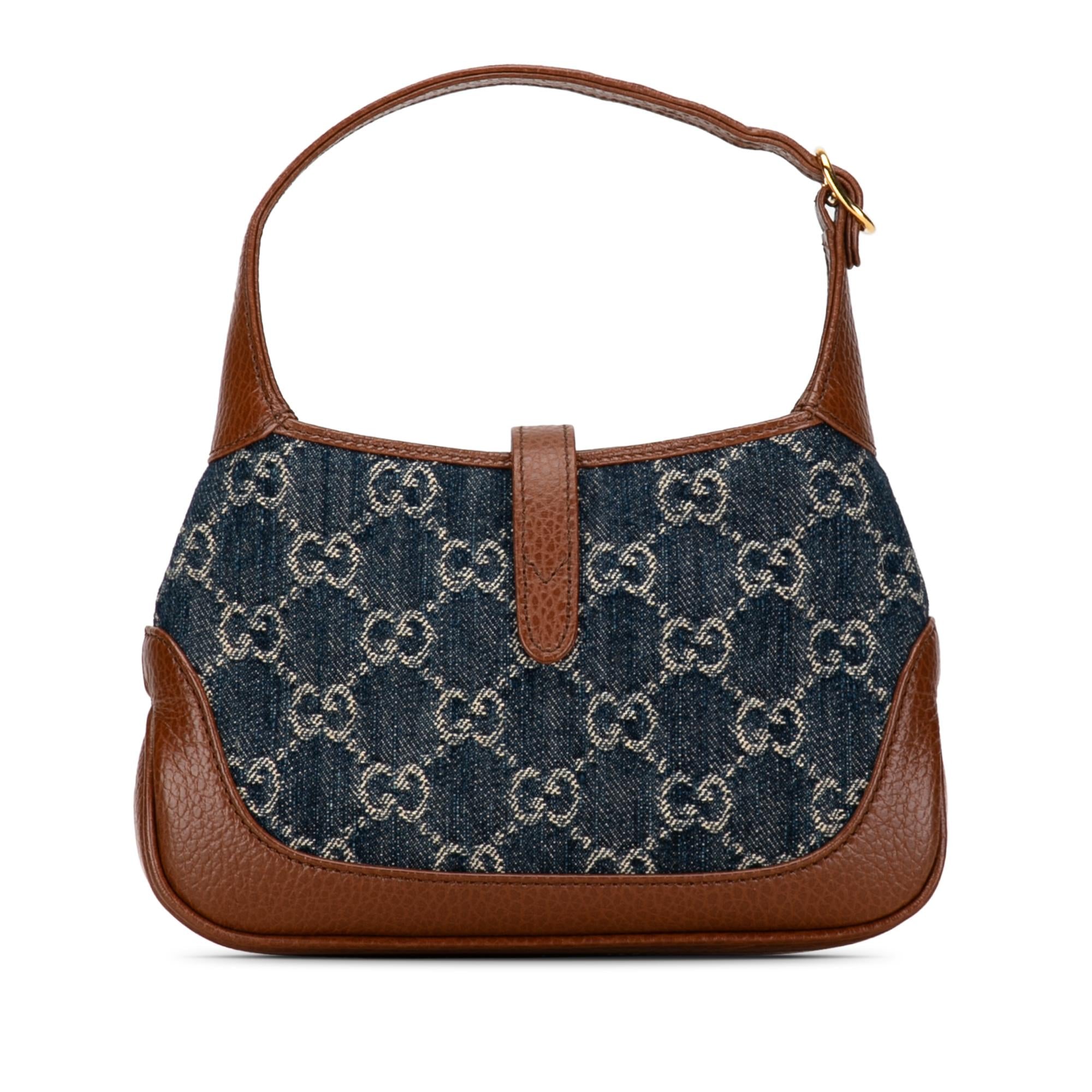 Gucci Mini GG Denim Jackie 1961 Crossbody (SHG-dokpc3)