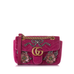 Gucci Mini GG Marmont Embellished Crossbody Bag (SHG-d9J815) – LuxeDH