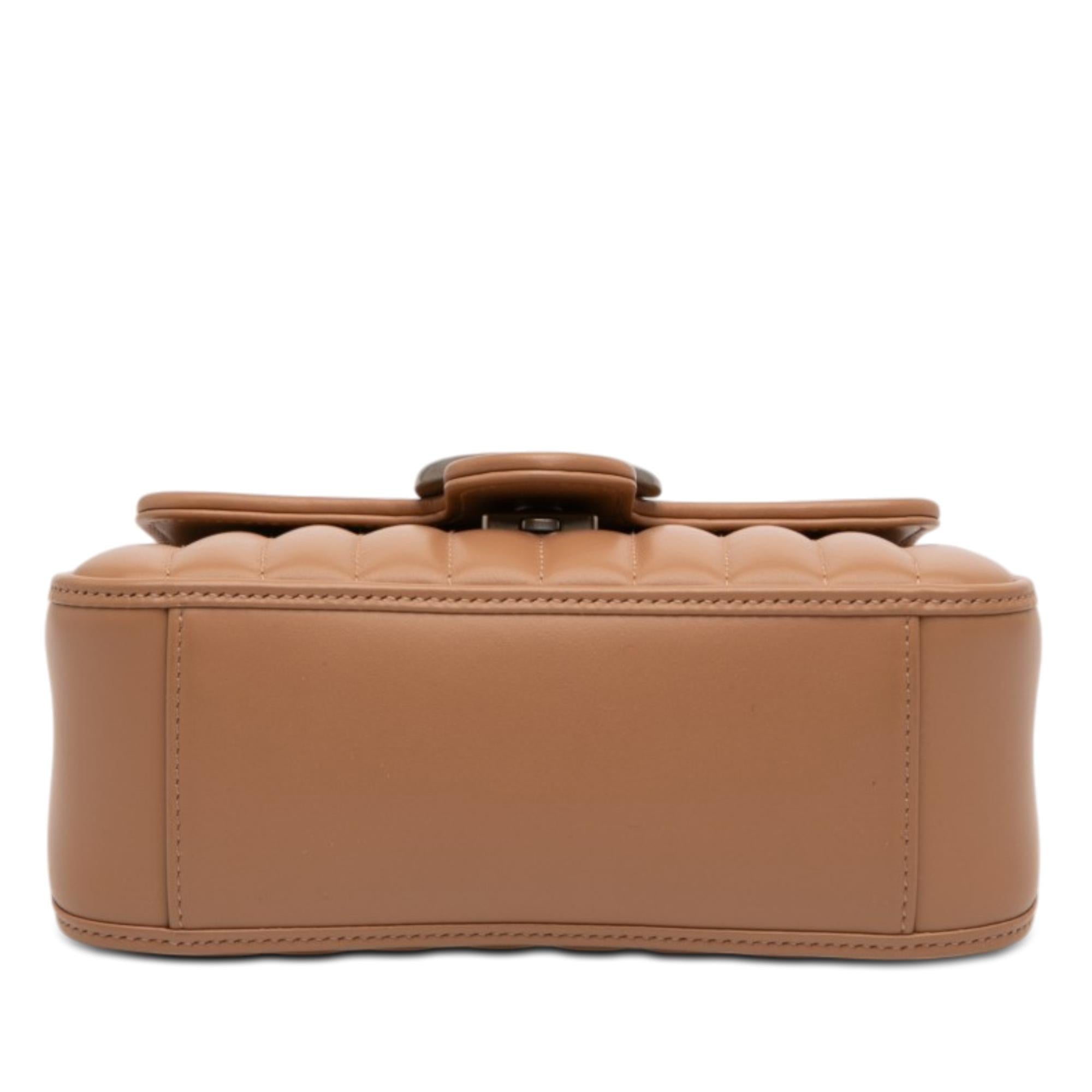 Gucci Mini GG Marmont Matelasse Calfskin Aria Top Handle Bag