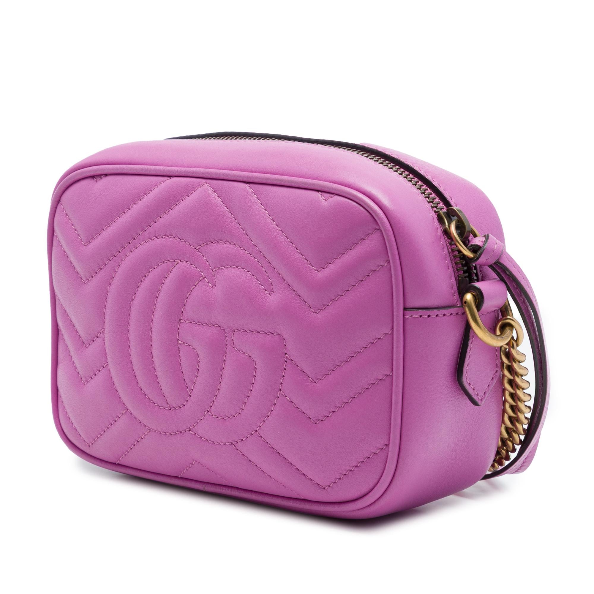 Gucci Mini GG Marmont Matelasse Calfskin Crossbody