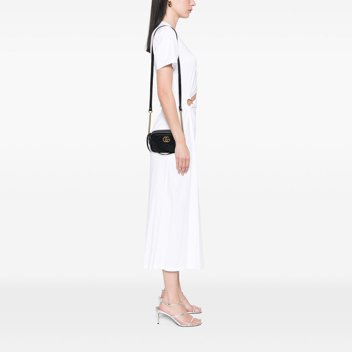 Gucci Mini GG Marmont Matelasse Calfskin Crossbody