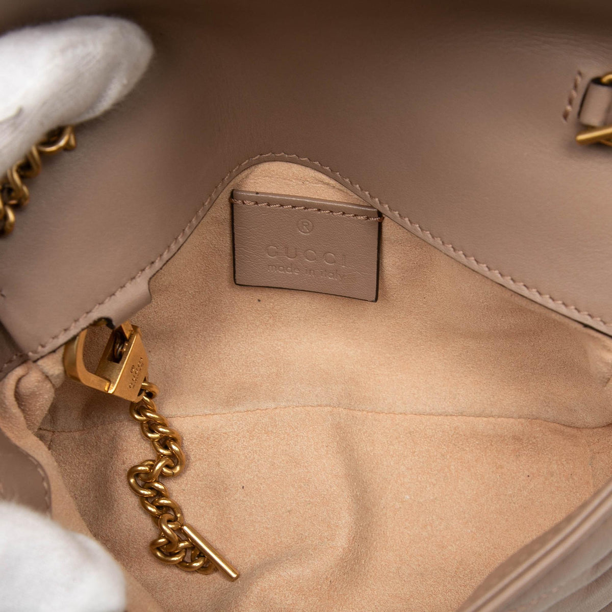 Gucci Mini GG Marmont Matelasse Calfskin Flap Crossbody