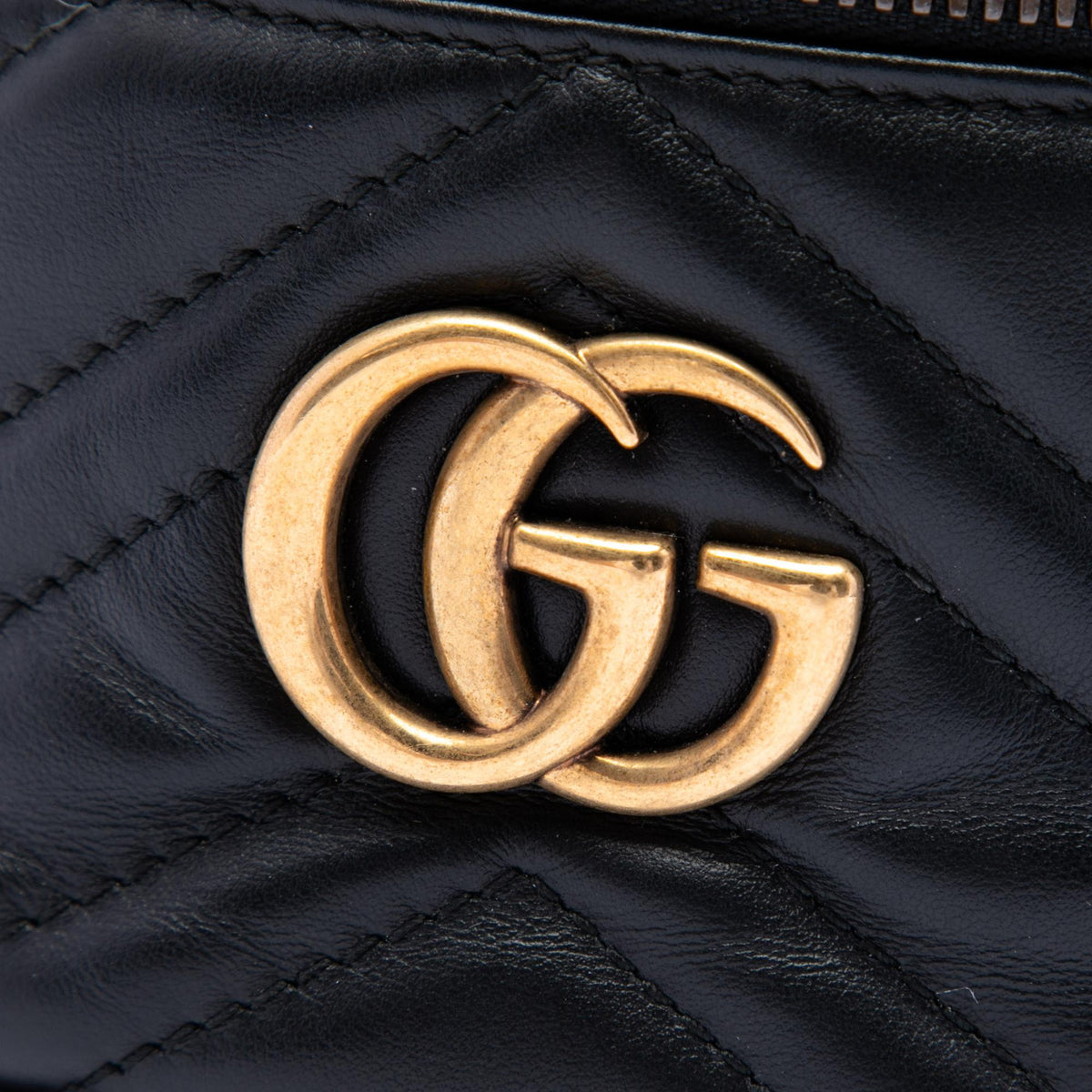 Gucci Mini GG Marmont Matelasse Calfskin Round Backpack
