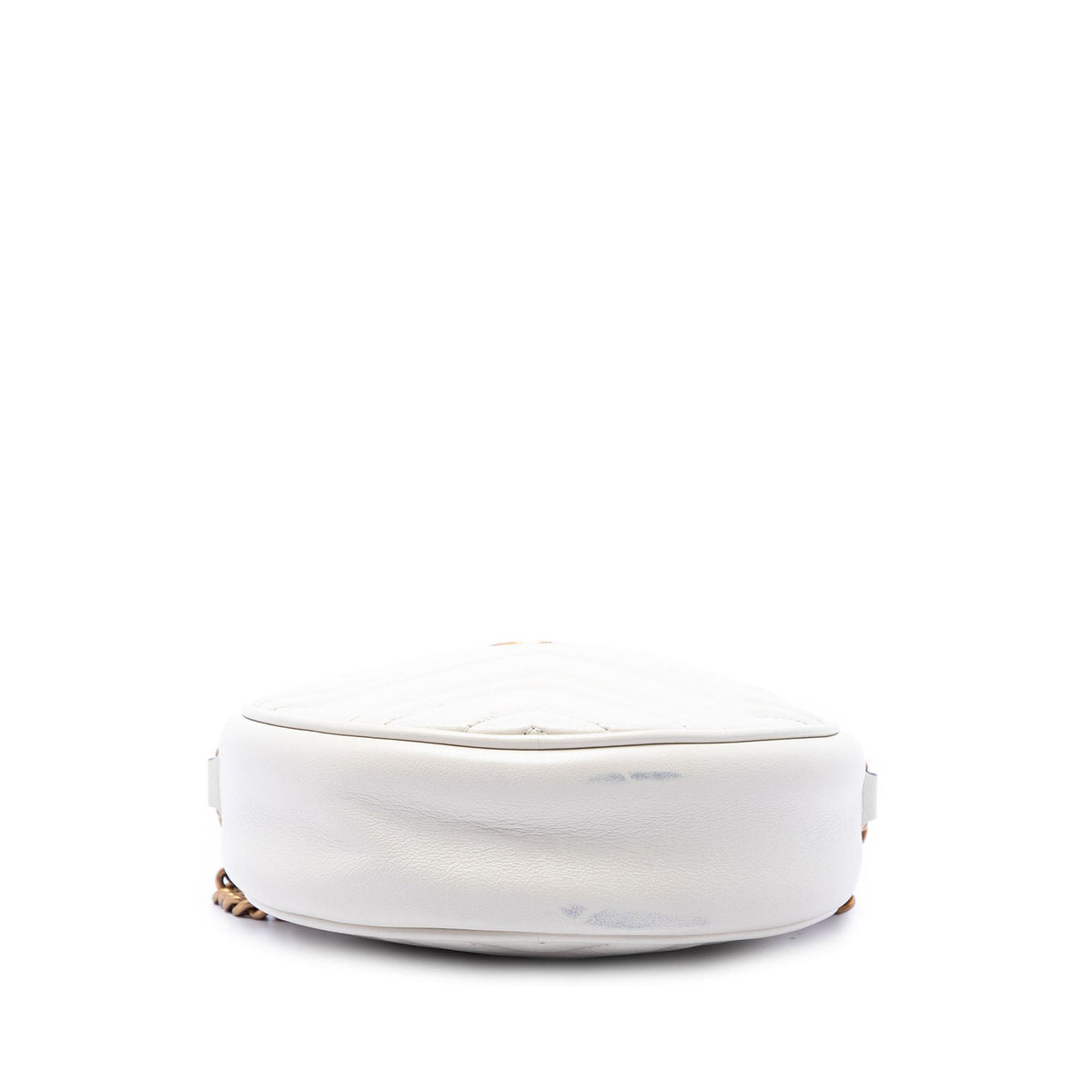 Gucci Mini GG Marmont Matelasse Calfskin Round Crossbody