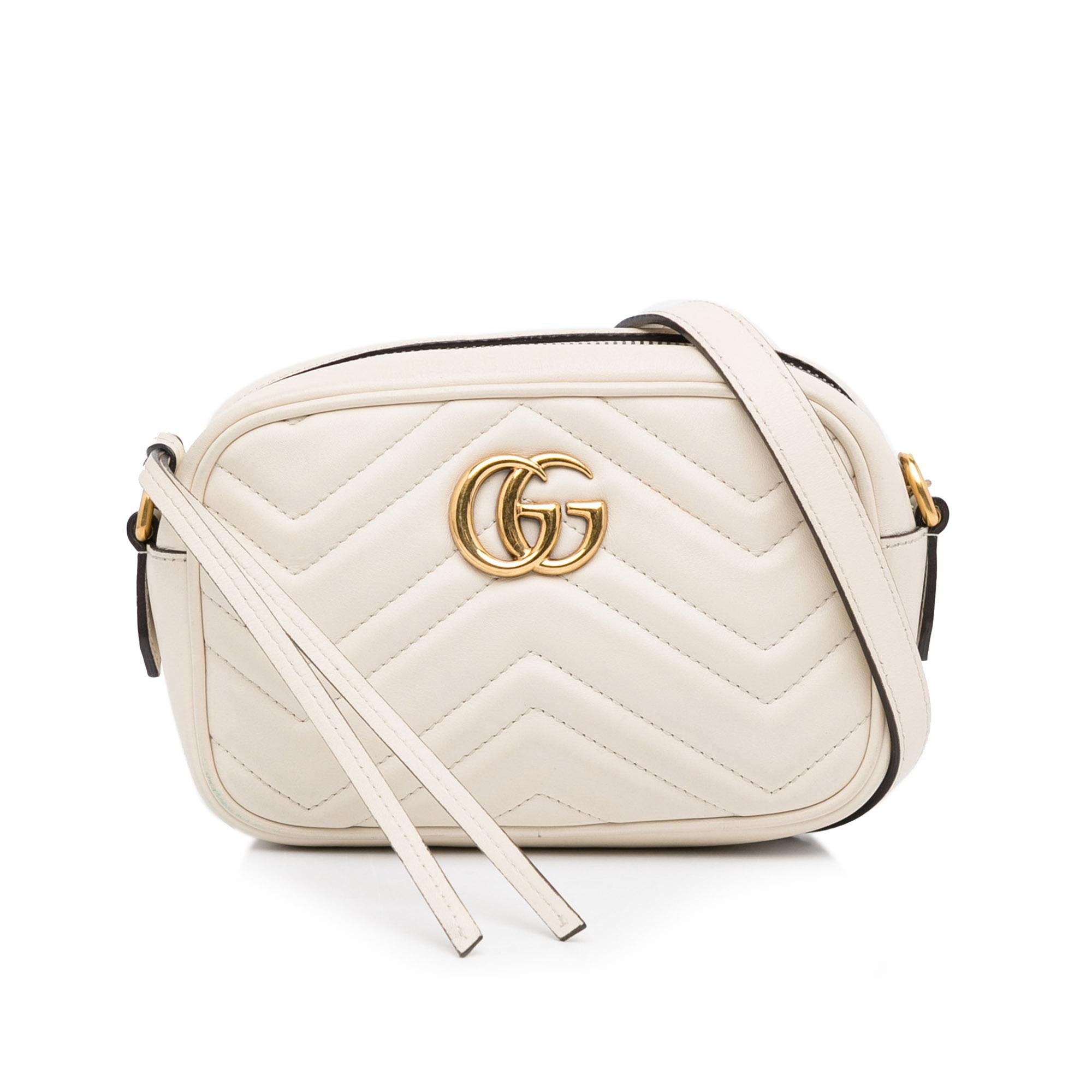 Gucci Mini GG Marmont Matelasse Crossbody (SHG-hPqMcj)
