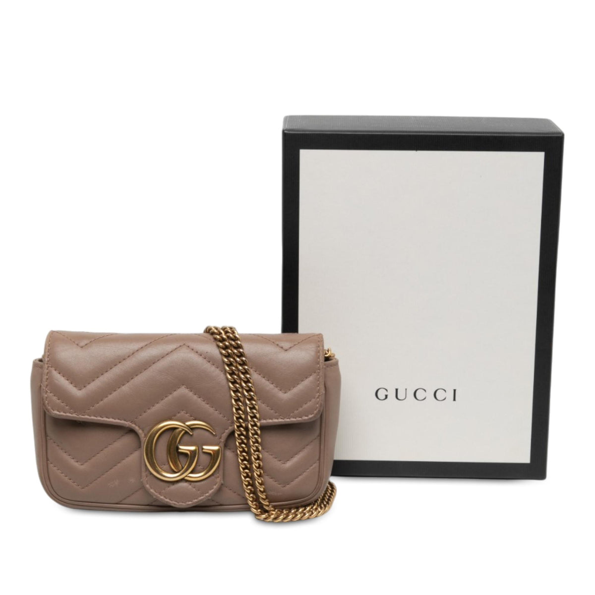 Gucci Mini GG Marmont Matelasse Leather Flap Crossbody