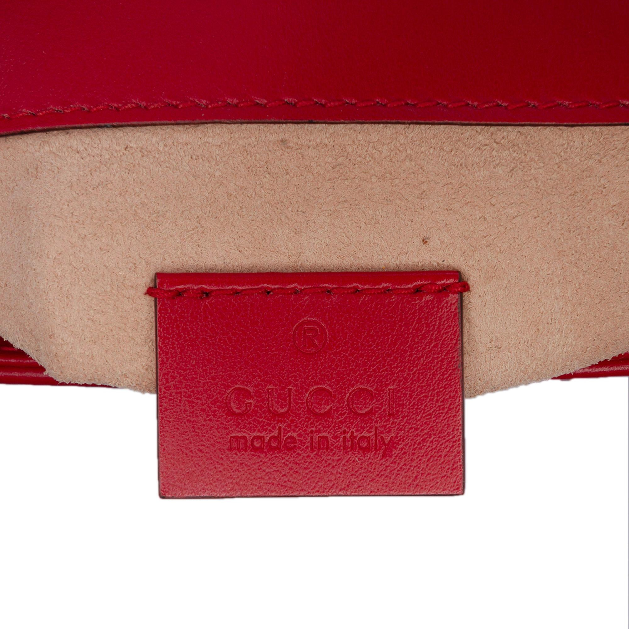 Gucci Mini GG Marmont Matelasse Leather Top Handle Bag