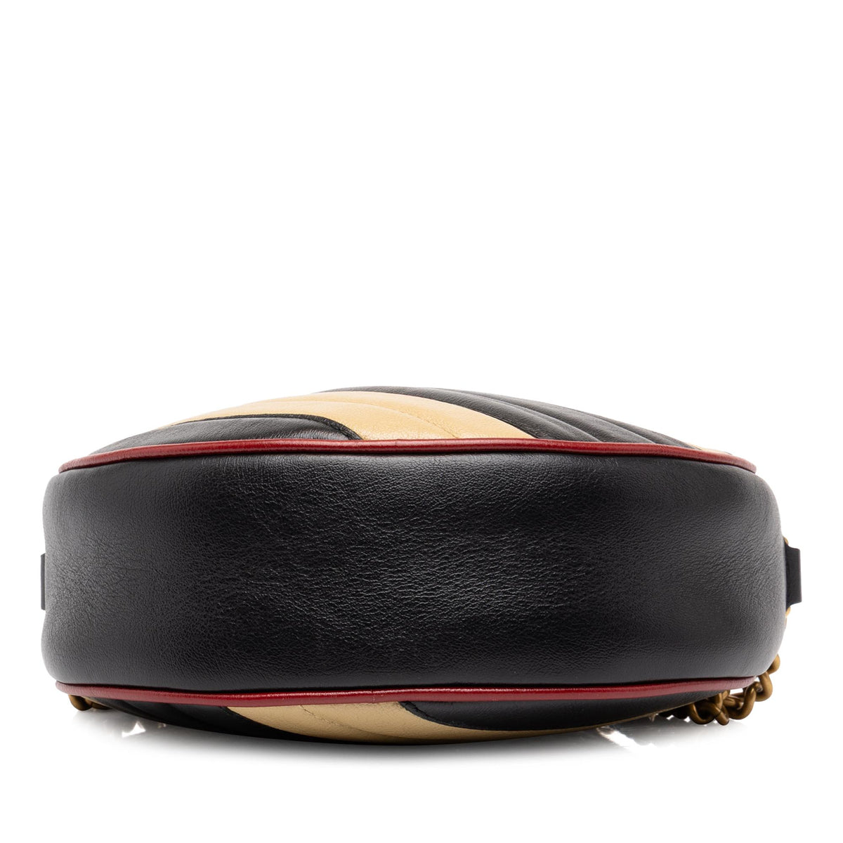 Gucci Mini GG Marmont Matelasse Leather Torchon Round Crossbody