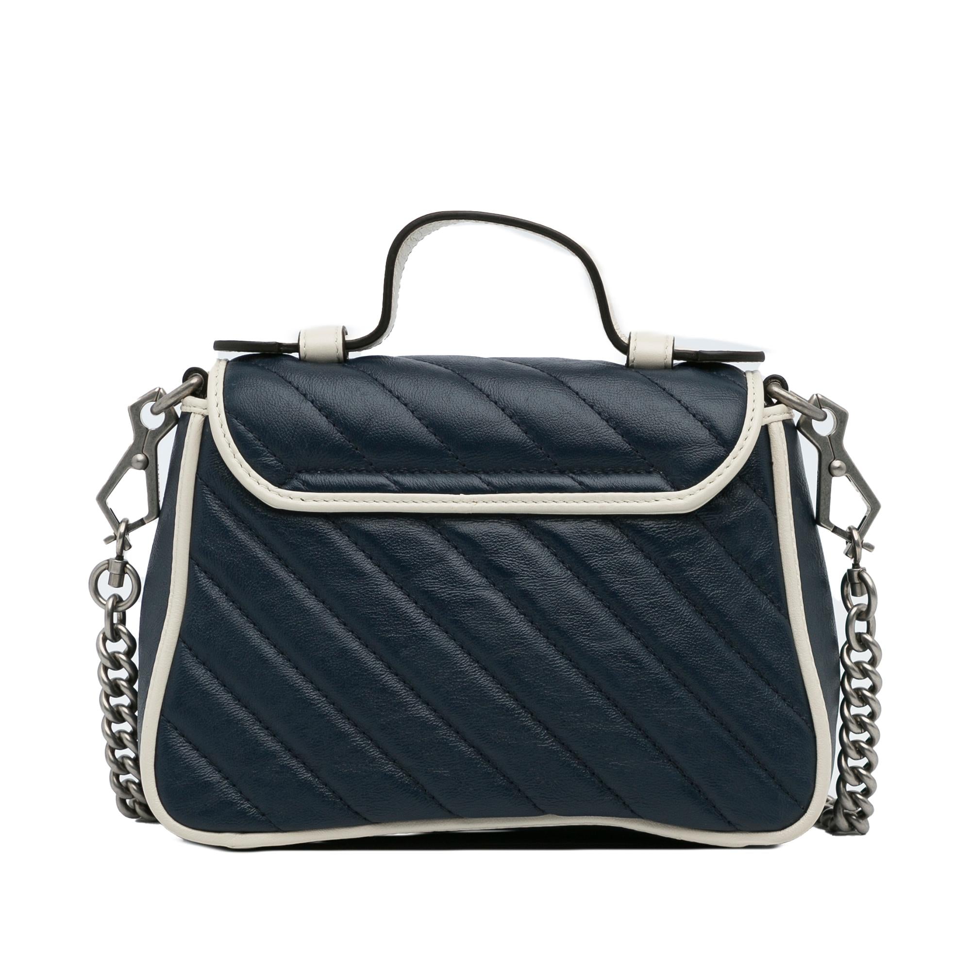 Gucci Mini GG Marmont Torchon Top Handle Bag