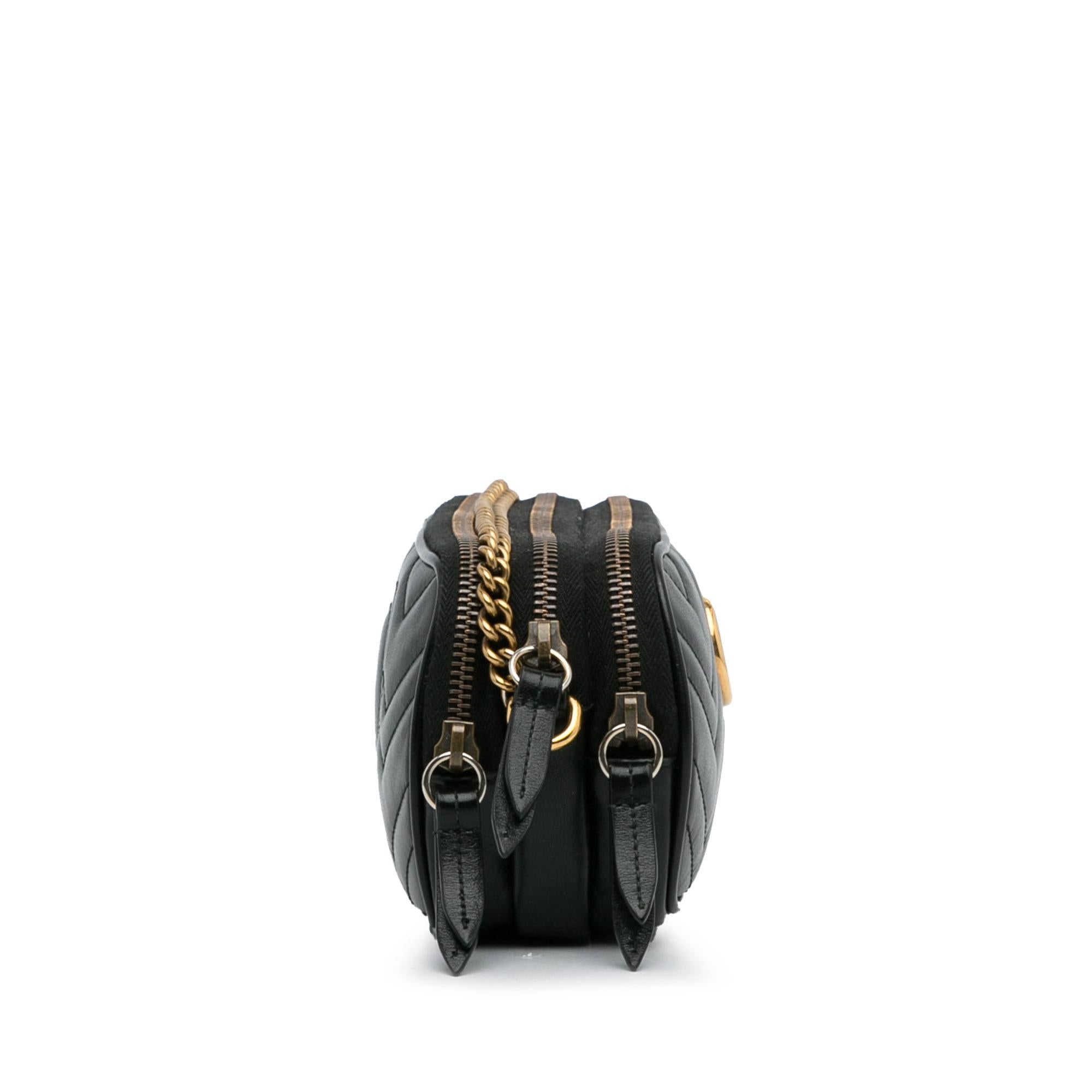 GUCCI バッグ Gucci Mini GG Marmont Triple-Zip Crossbody Bag (SHG-dnjgun)