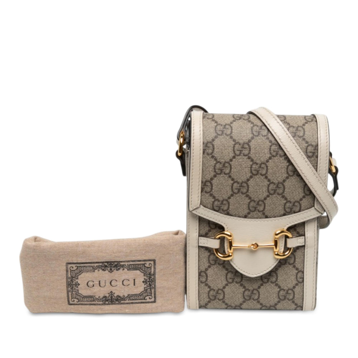 Gucci Mini GG Supreme Horsebit 1955 Crossbody