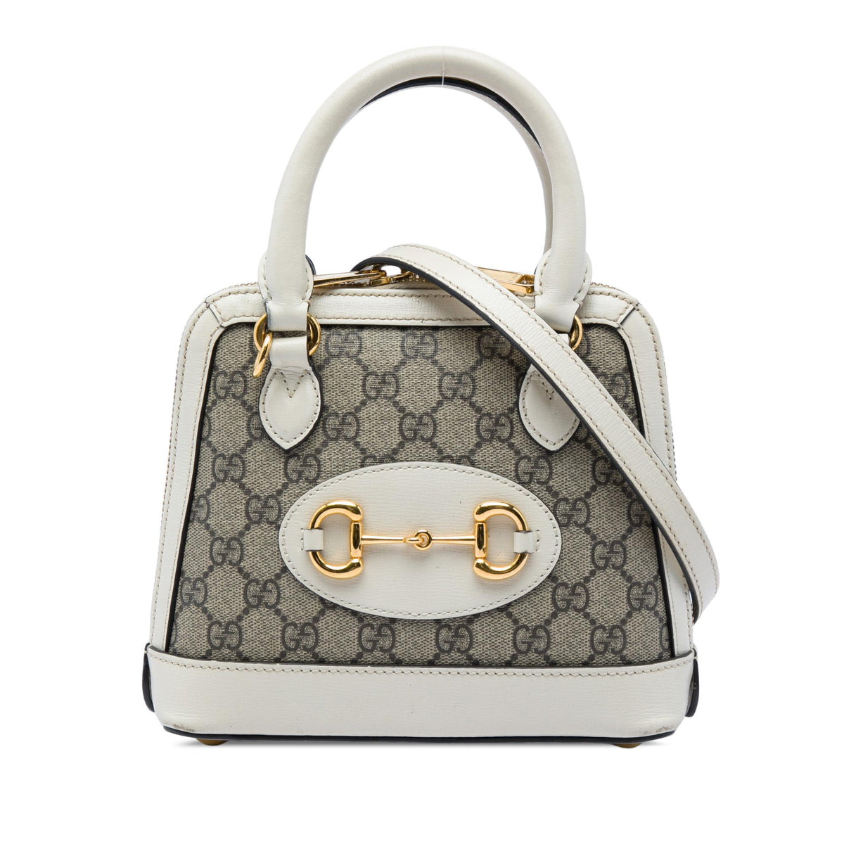 Gucci Mini GG Supreme Horsebit 1955 Top Handle Bag