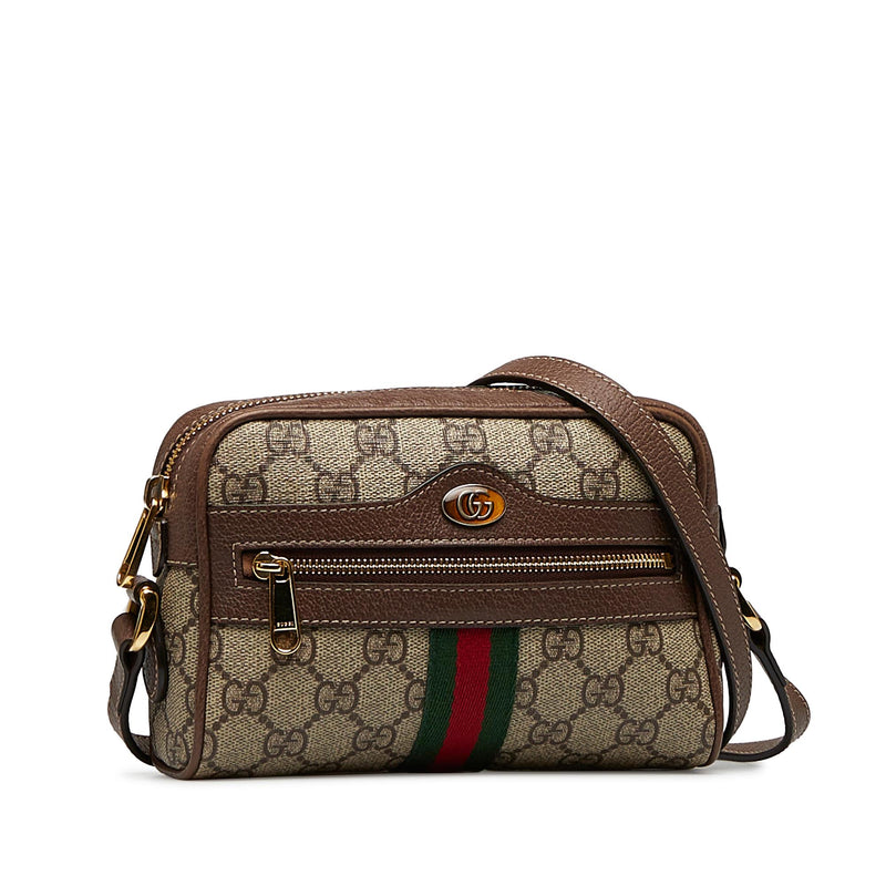 Gucci Mini GG Supreme Ophidia Crossbody Bag (SHG-1GcAmr)