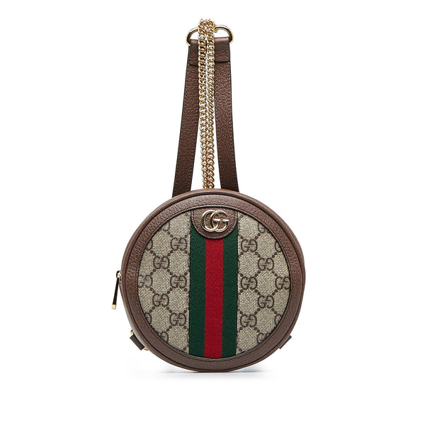 Gucci Mini GG Supreme Round Ophidia Backpack (SHG-XFDfZG)