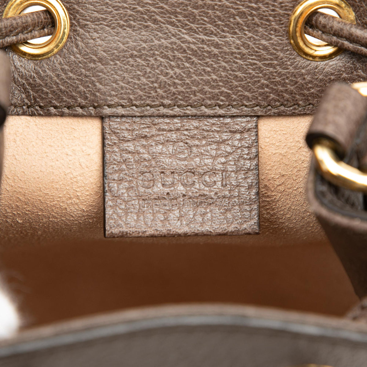 Gucci Mini GG Supreme Web Ophidia Bucket Bag