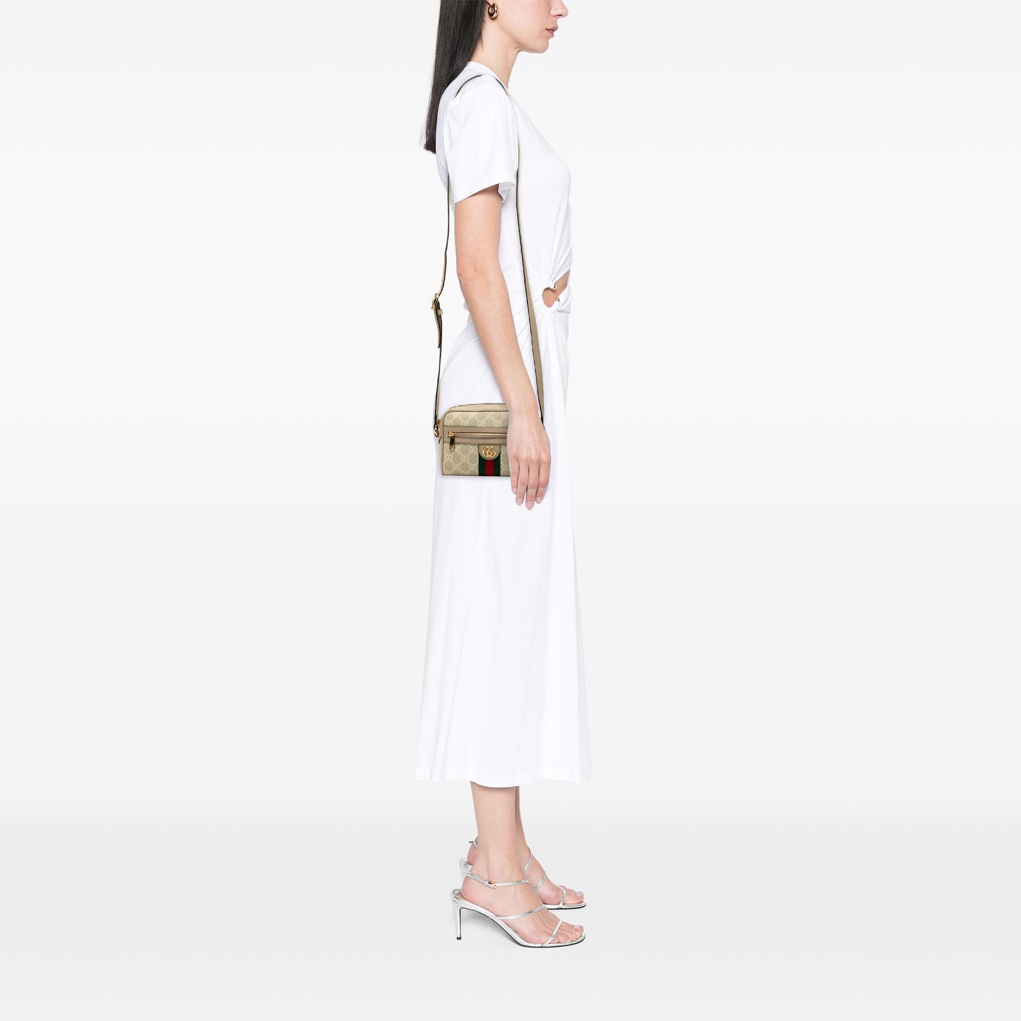 Gucci Mini GG Supreme Web Ophidia Crossbody