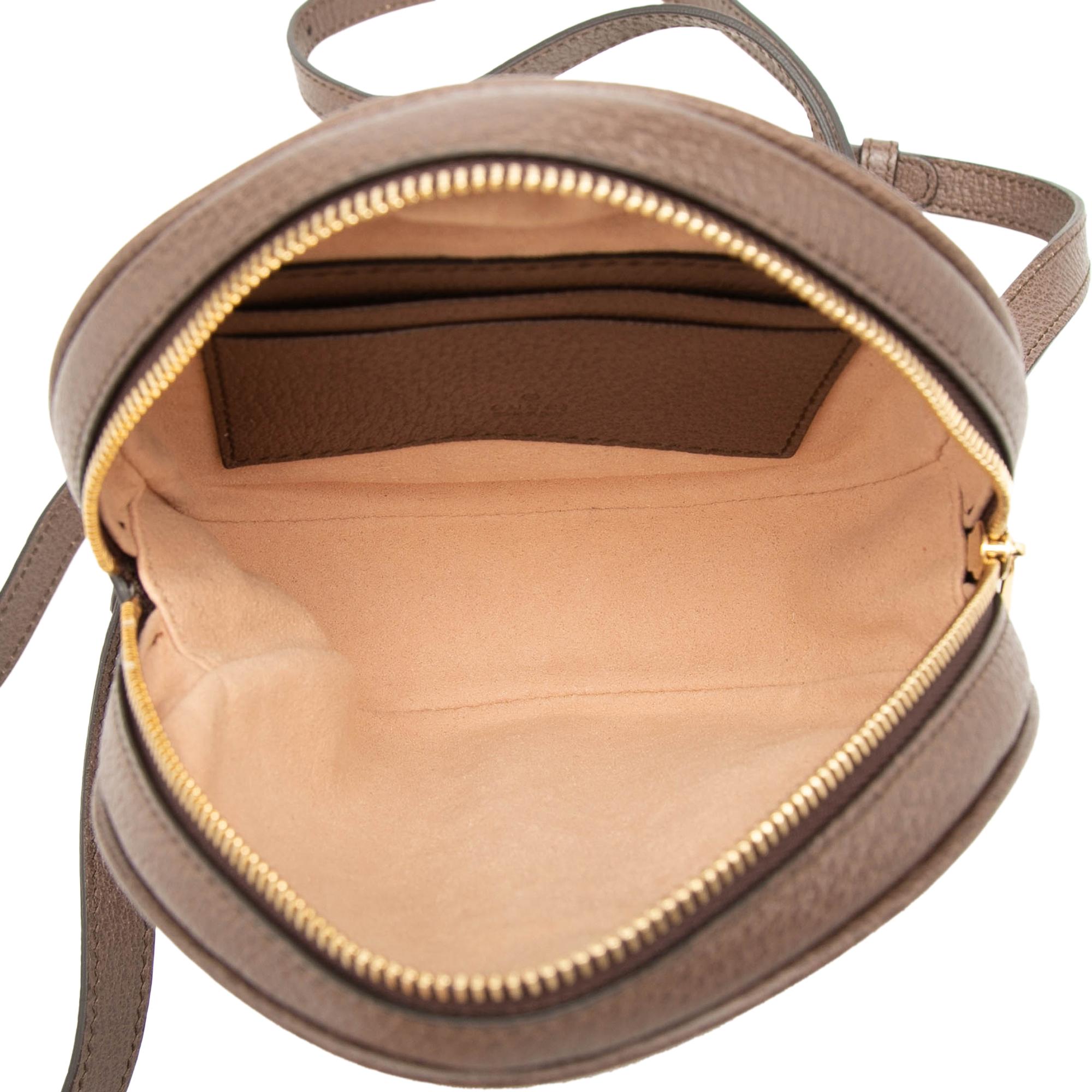 Gucci Mini GG Supreme Web Ophidia Round Backpack