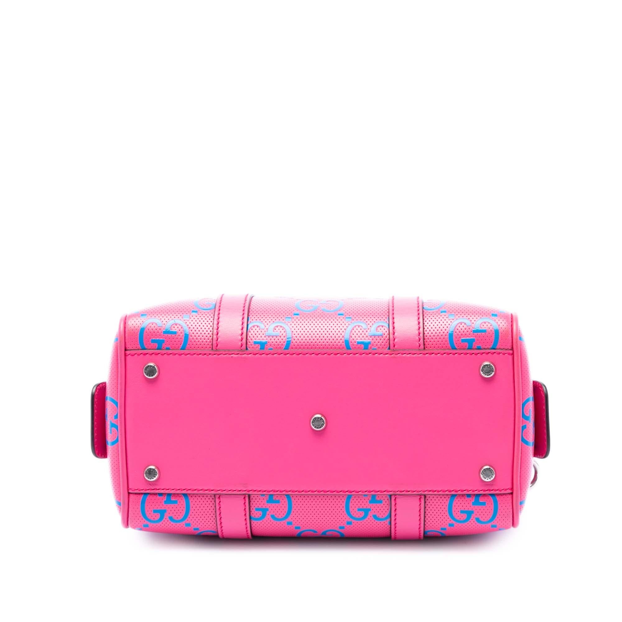 Gucci Mini Jumbo GG Perforated Leather Duffle Bag