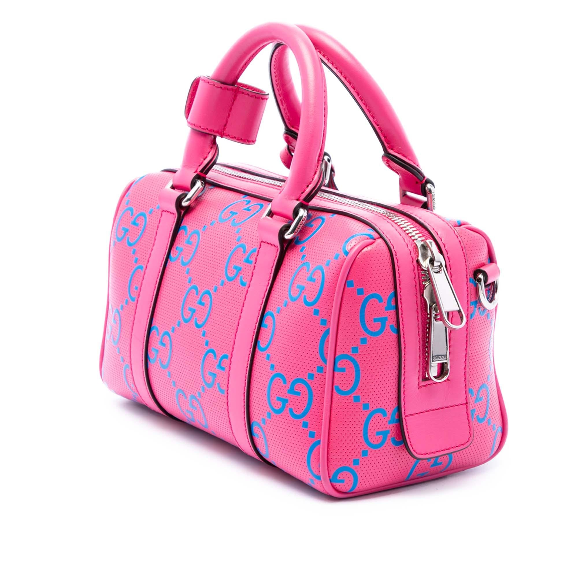 Gucci Mini Jumbo GG Perforated Leather Duffle Bag