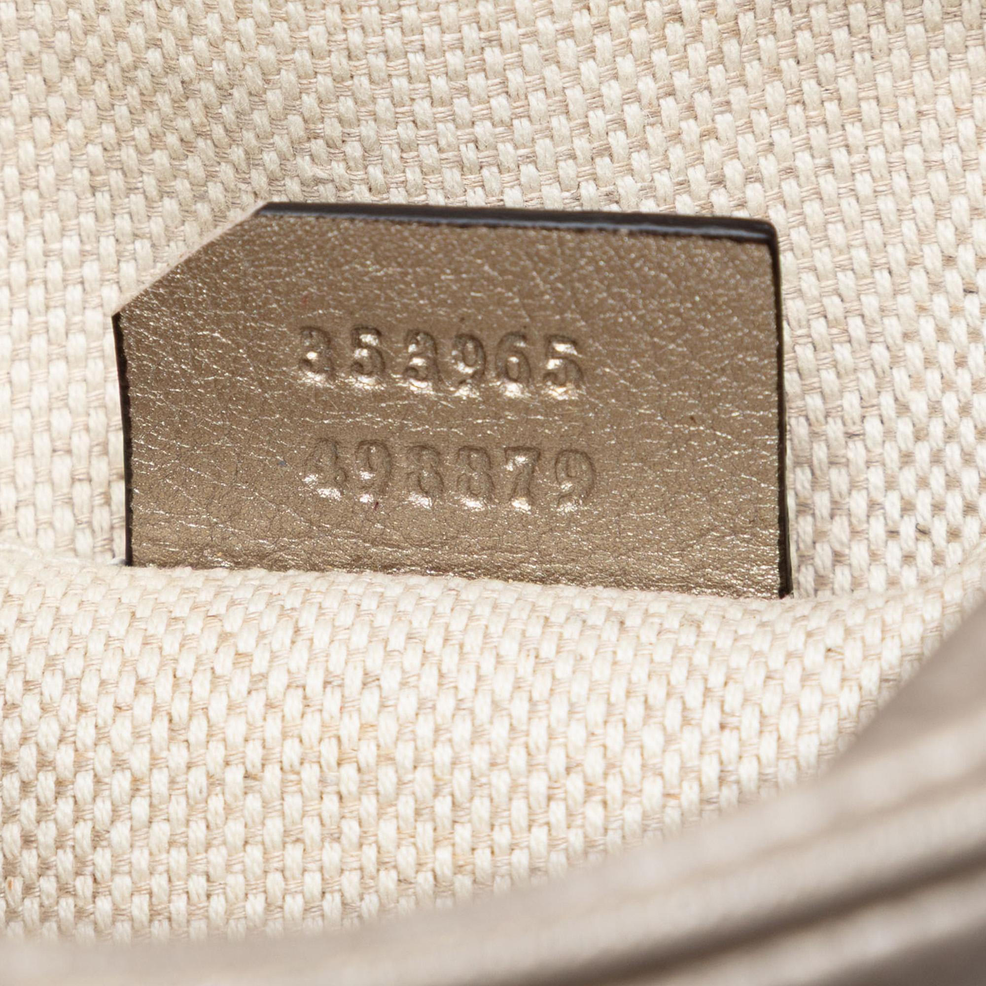 Gucci Mini Metallic Pebbled Calfskin Soho Chain Crossbody