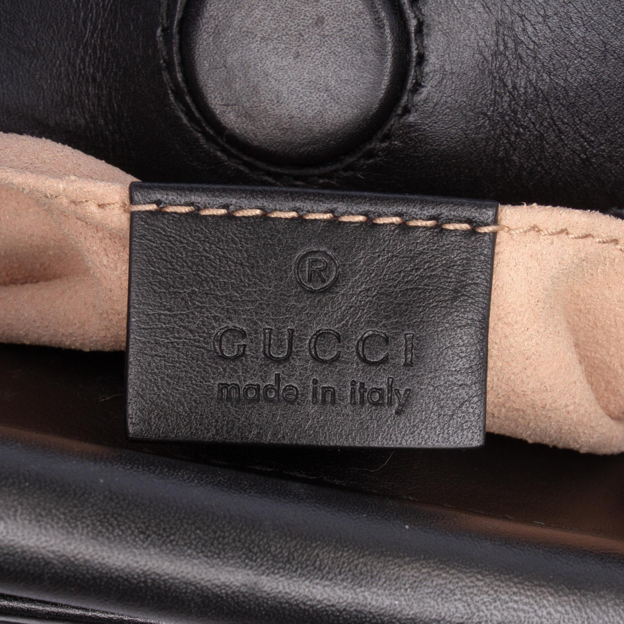 Gucci Mini Nappa Bamboo Web Nymphaea Top Handle Bag