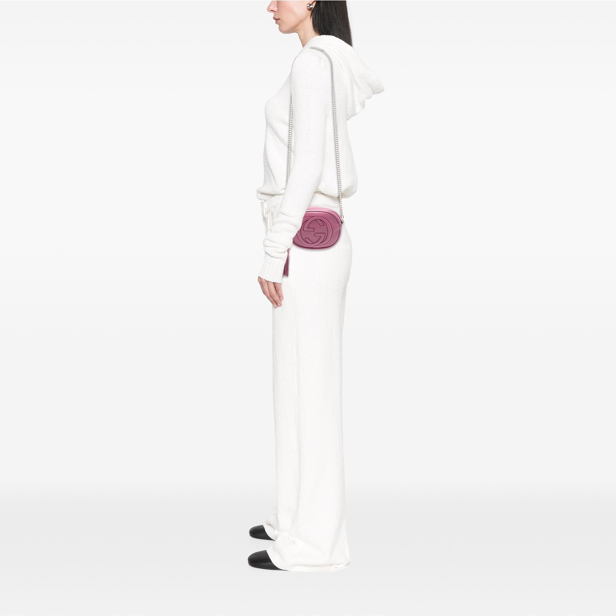 Gucci Mini Pebbled Calfskin Soho Chain Crossbody