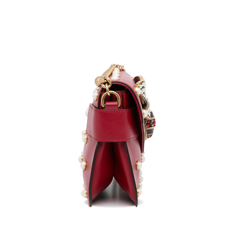 Gucci Mini Queen Margaret Broadway Leather Satchel (SHG-3ul90T)