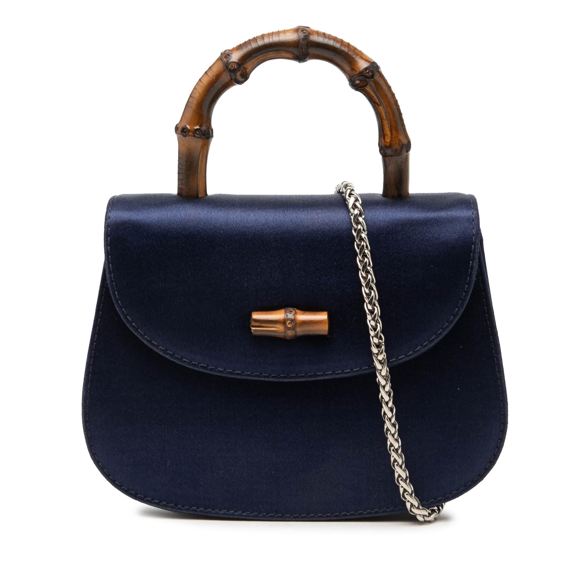 Gucci Mini Satin Bamboo Night
