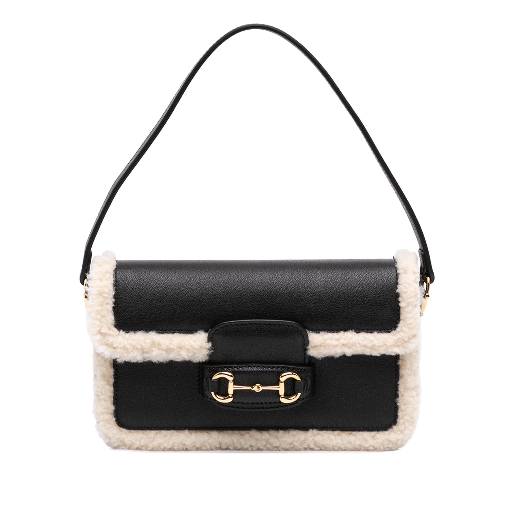 Gucci Mini Shearling Calfskin 1955 Horsebit Handbag
