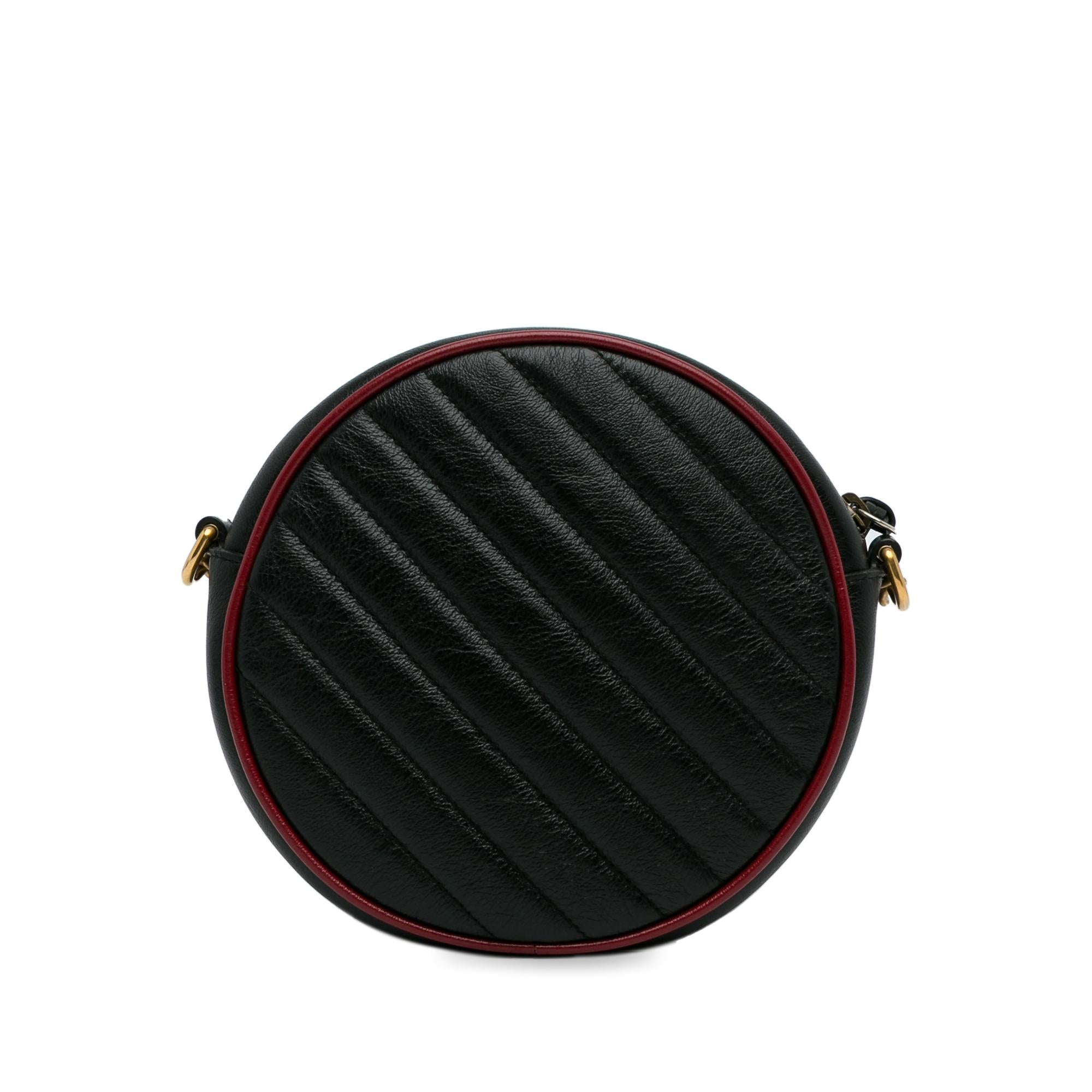Gucci Mini Torchon GG Marmont Round Crossbody Bag (SHG-qSKdwn)