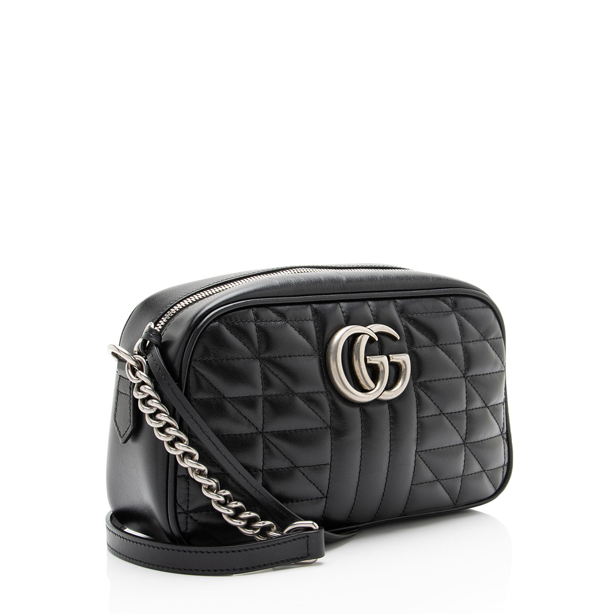 Gucci Mixed Matelasse Leather GG Marmont Aria Small Camera Bag