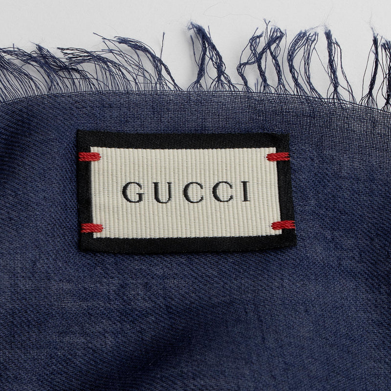 Gucci Modal Silk Logo Interlocking G Target 140cm Shawl (SHF-oSLnq3)