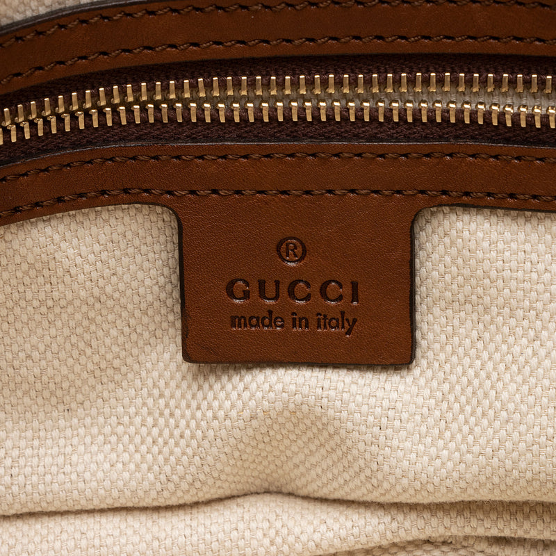 Gucci GG Denim New Jackie Medium Shoulder Bag (SHF-I4xdgI)