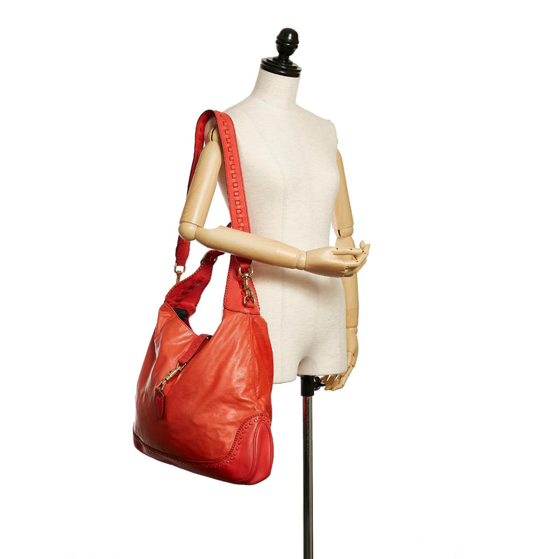 Gucci New Jackie Leather Shoulder Bag (SHG-31581)