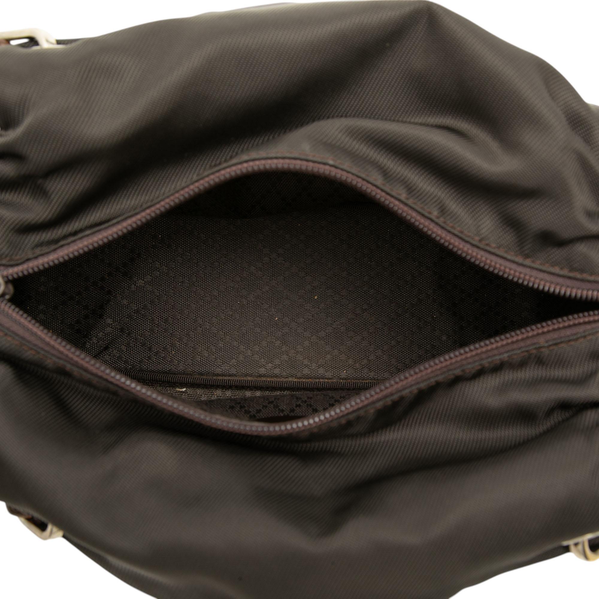 Gucci Nylon Bamboo Handbag