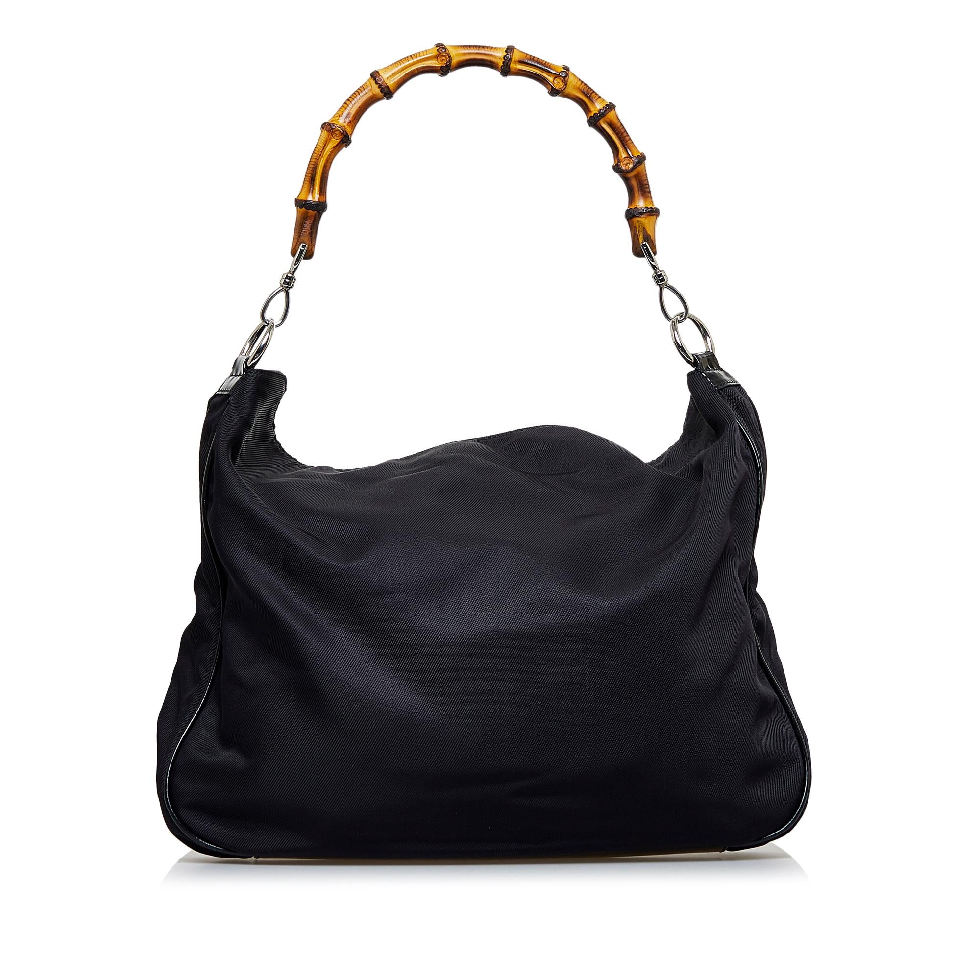 Gucci Nylon Bamboo Satchel (SHG-gDltSy)