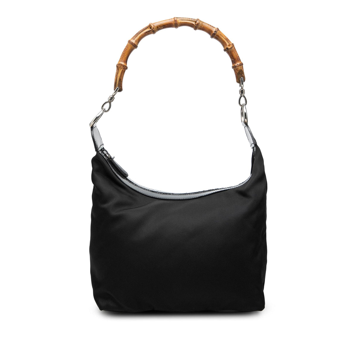 Gucci Nylon Bamboo Shoulder Bag