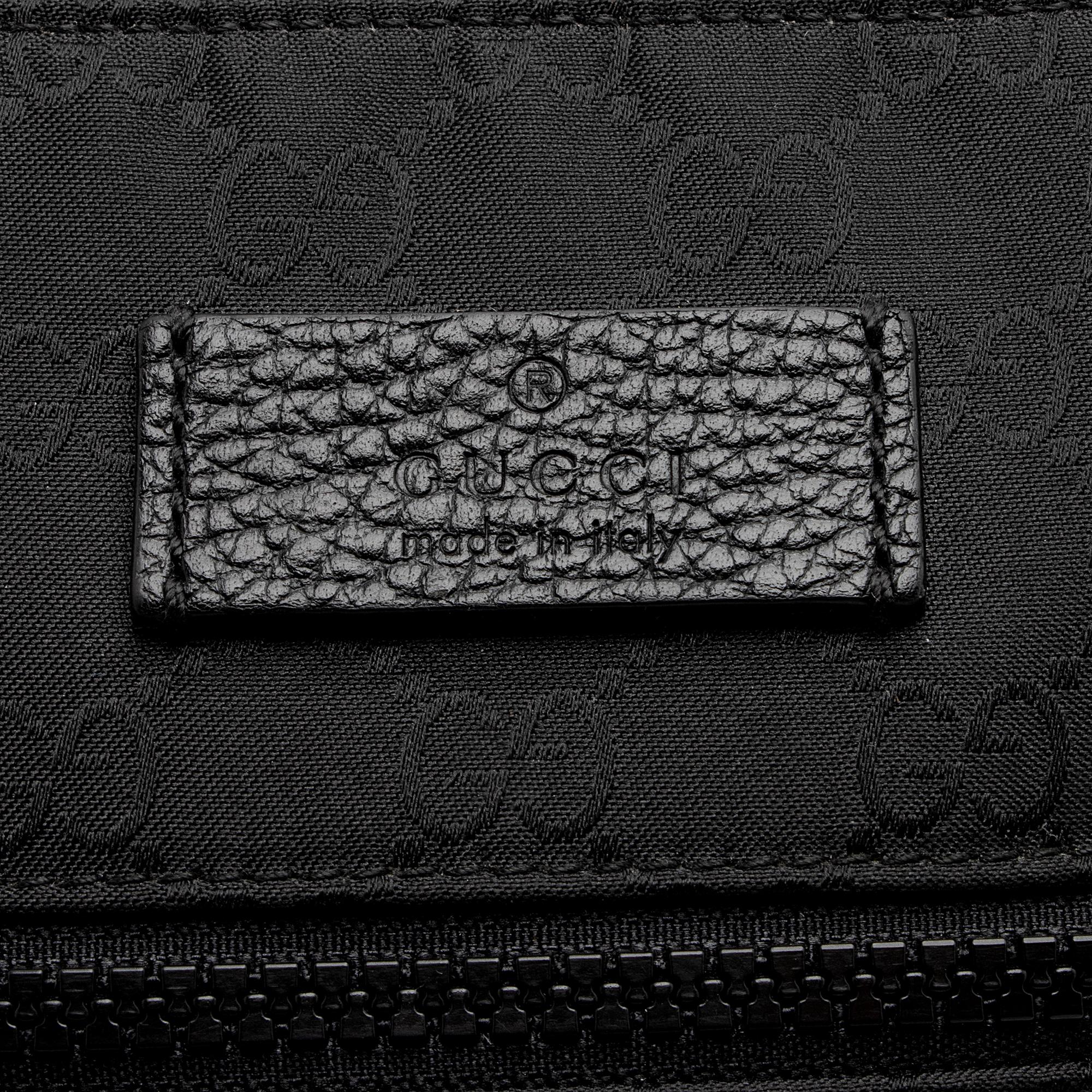 Gucci Nylon Monogram Small Flat Messenger Bag (SHF-uRak7p)