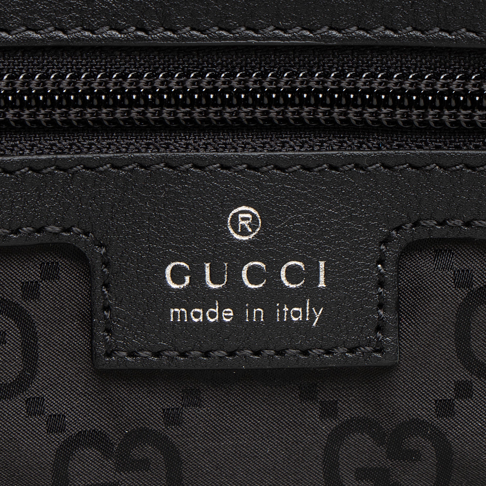 Gucci Nylon Embossed Logo Web Large Tote