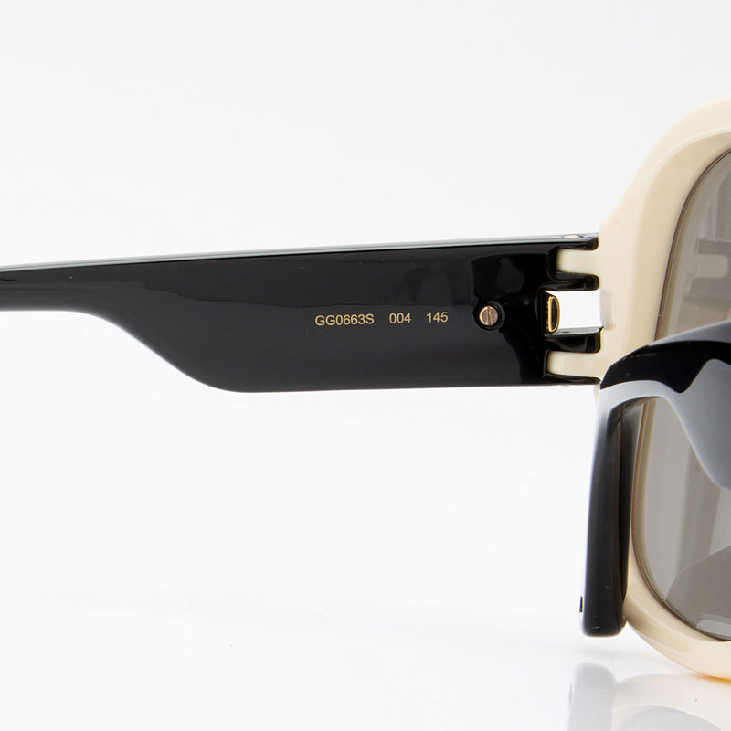 Gucci Oversized Shield Sunglasses (SHF-Y3TGfI)