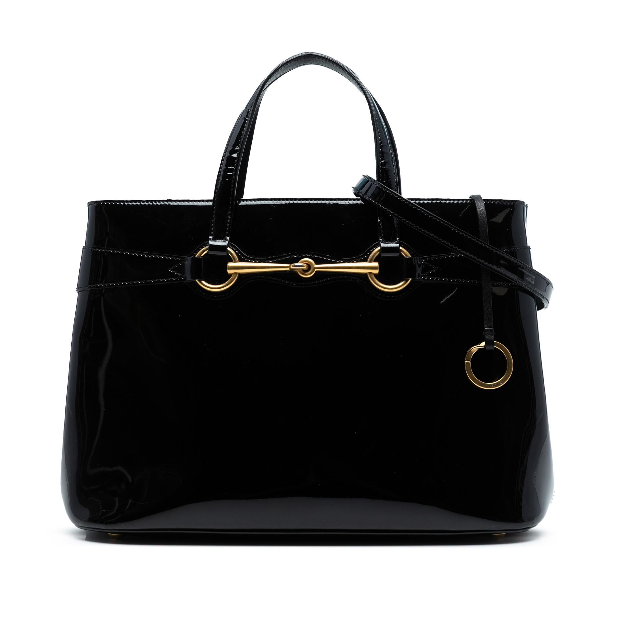 Gucci Patent Bright Bit Satchel