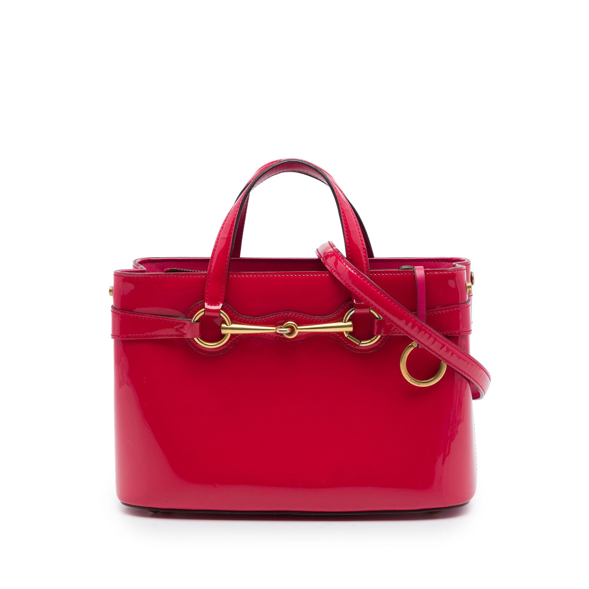 Gucci Patent Bright Bit Satchel