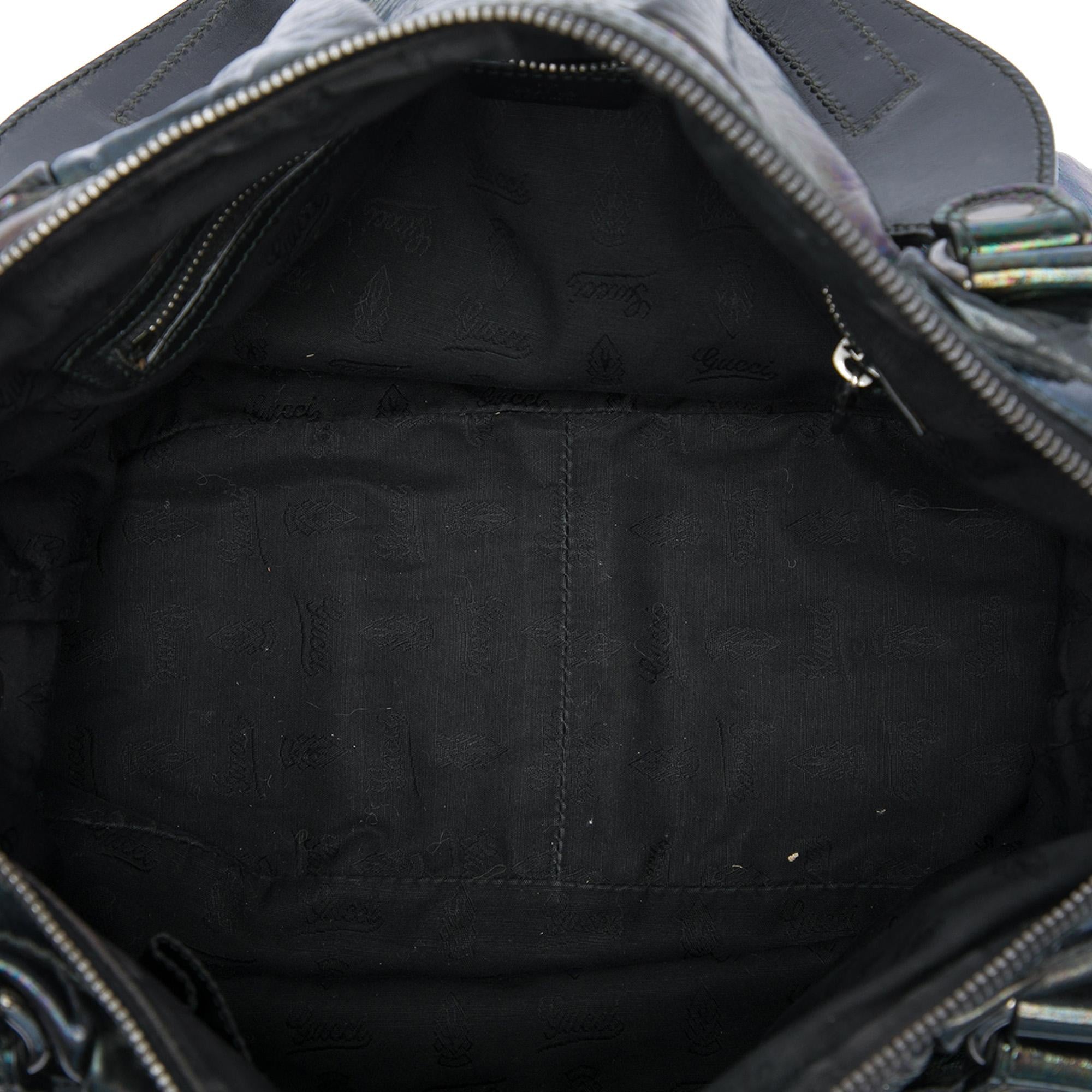 Gucci Patent Icon Bit Satchel