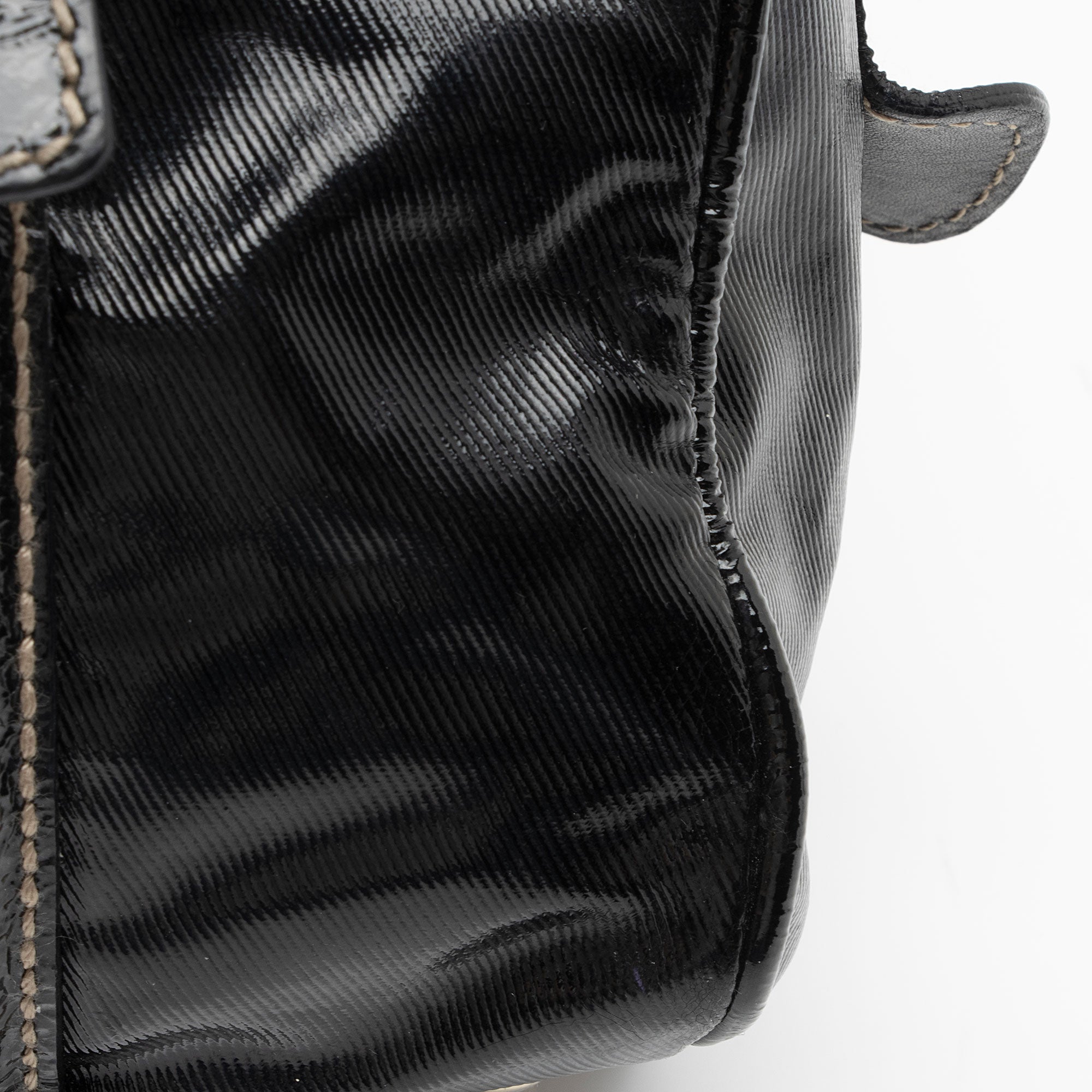 Gucci Patent Leather Britt Small Boston Bag