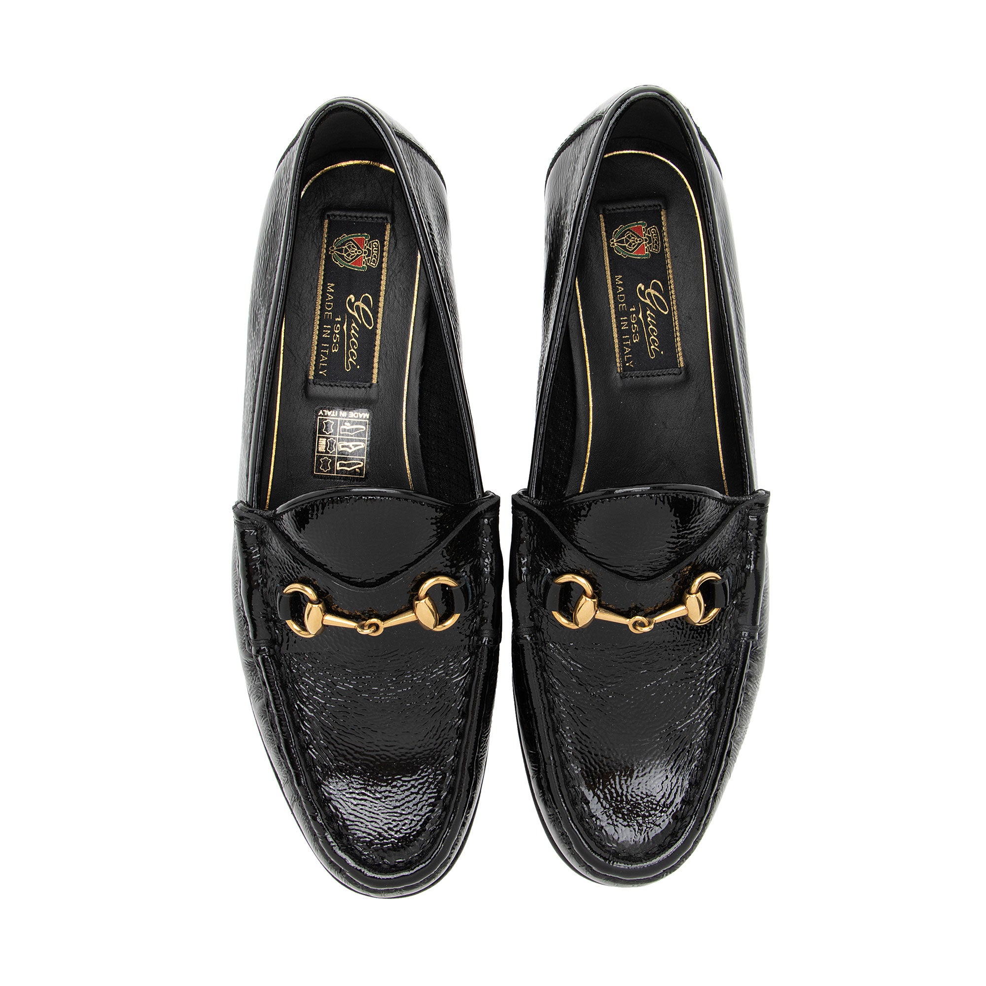 Gucci Patent Leather Horsebit 1953 Loafers - Size 6.5 / 36.5 (SHF-7m1TSH)