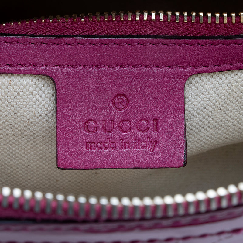 Gucci Microguccissima Patent Leather Nice Satchel (SHF-18853)