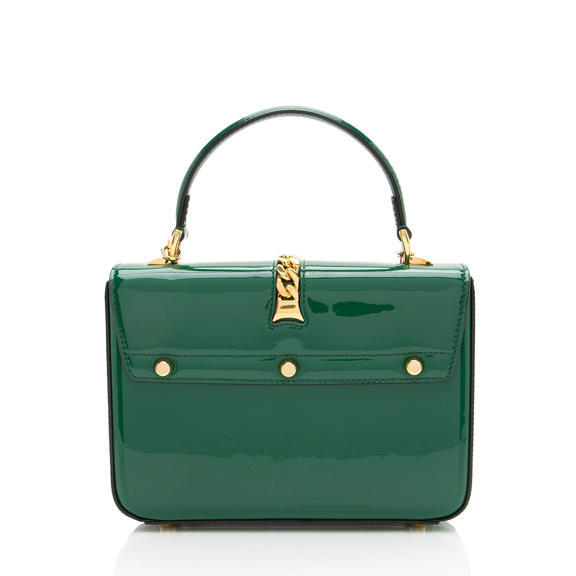 Gucci Patent Leather Sylvie 1969 Mini Top Handle