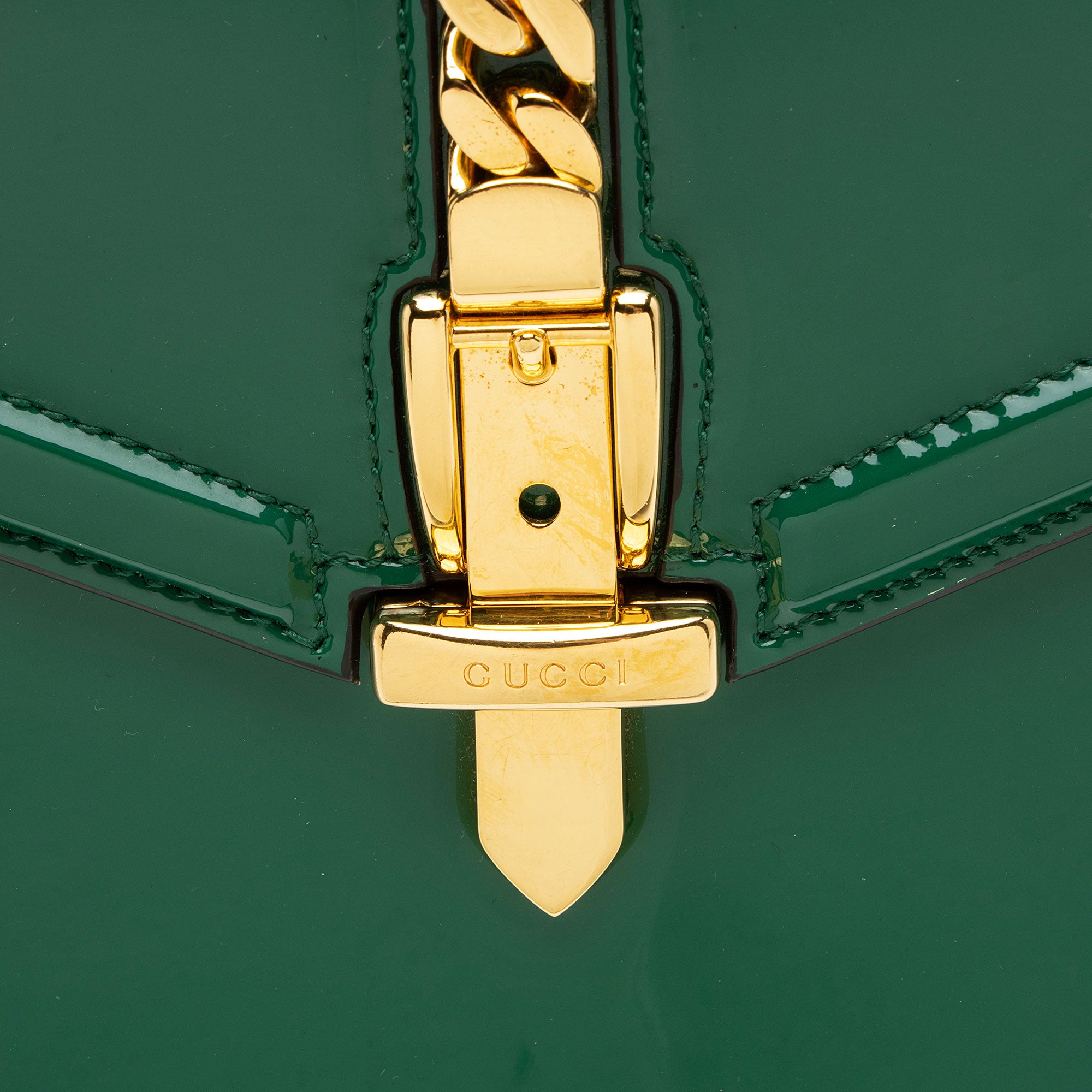 Gucci Patent Leather Sylvie 1969 Mini Top Handle